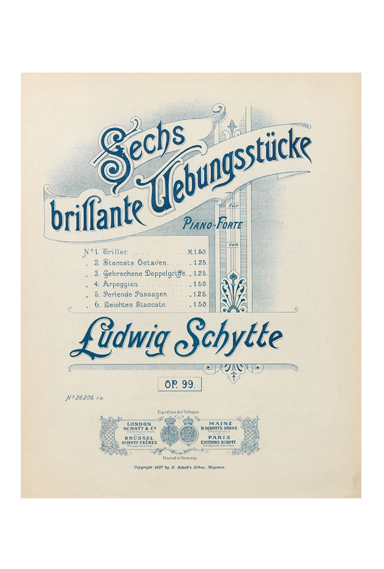 6 Brillante Übungsstücke, Op.99 (Schytte, Ludvig) IMSLP