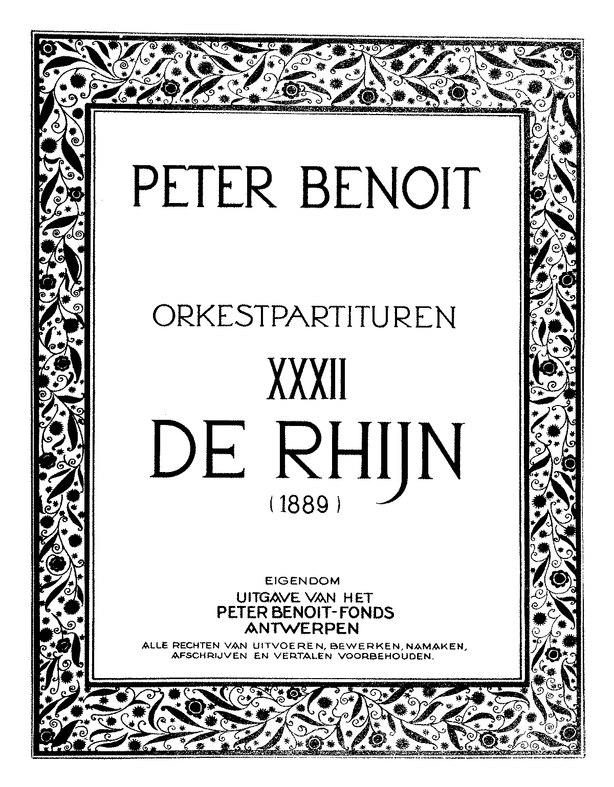 De Rhijn (Benoit, Peter) - IMSLP