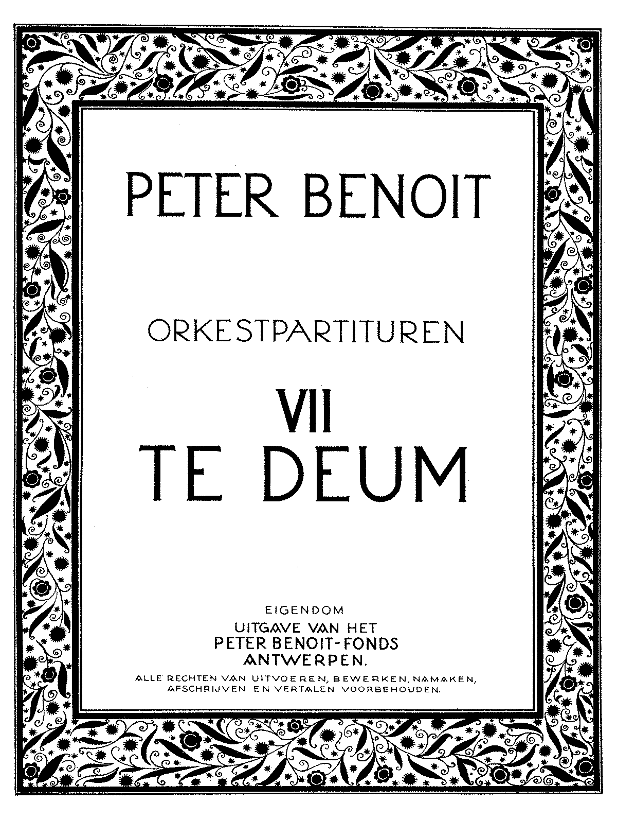 Te Deum (Benoit, Peter) - IMSLP