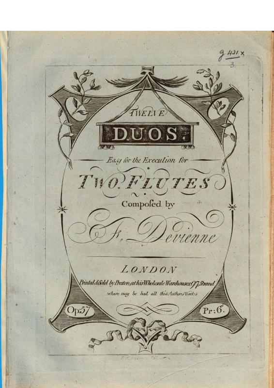 12 Easy Flute Duos, Op.57 (Devienne, François) IMSLP