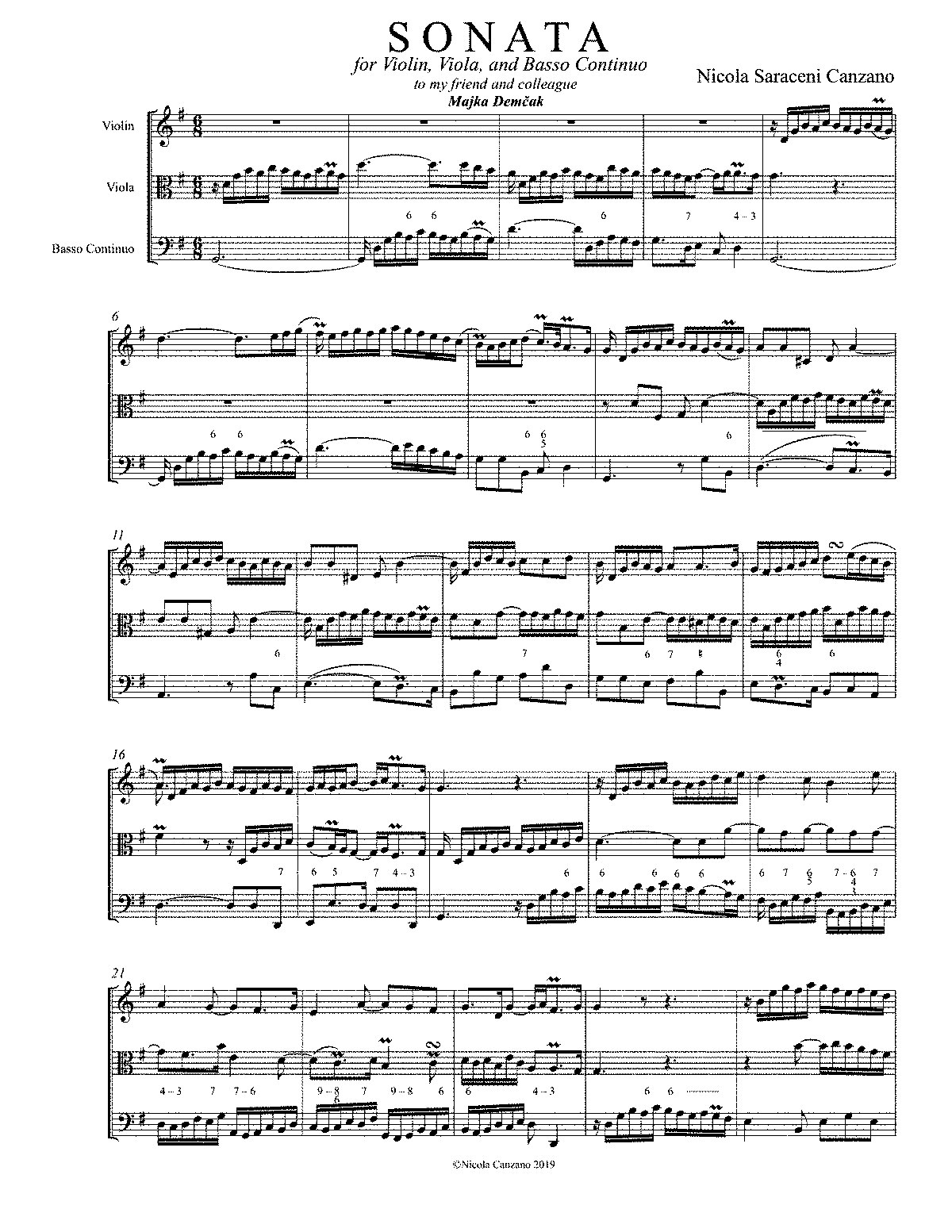 Trio Sonata No.1 in G major (Canzano, Nicola) - IMSLP