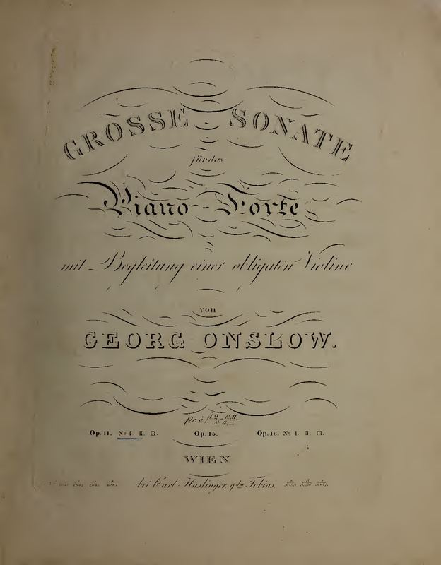 Violin Sonata No.1, Op.11 No.1 (Onslow, IMSLP