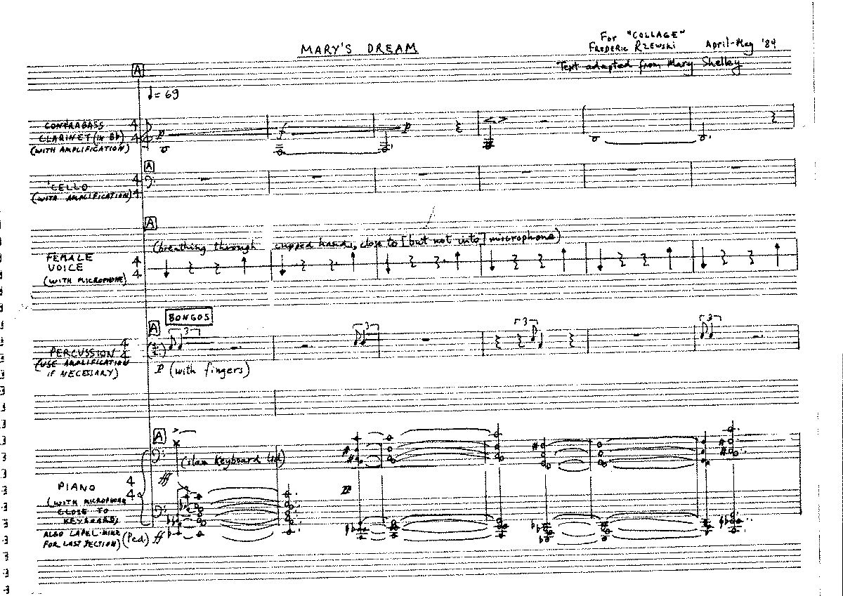 Mary's Dream (Rzewski, Frederic) - IMSLP