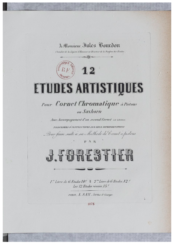 12 études artistiques pour cornet