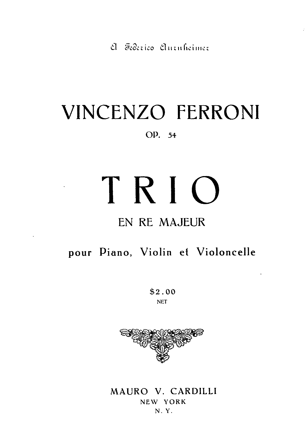 Piano Trio, Op.54 (Ferroni, Vincenzo) - IMSLP