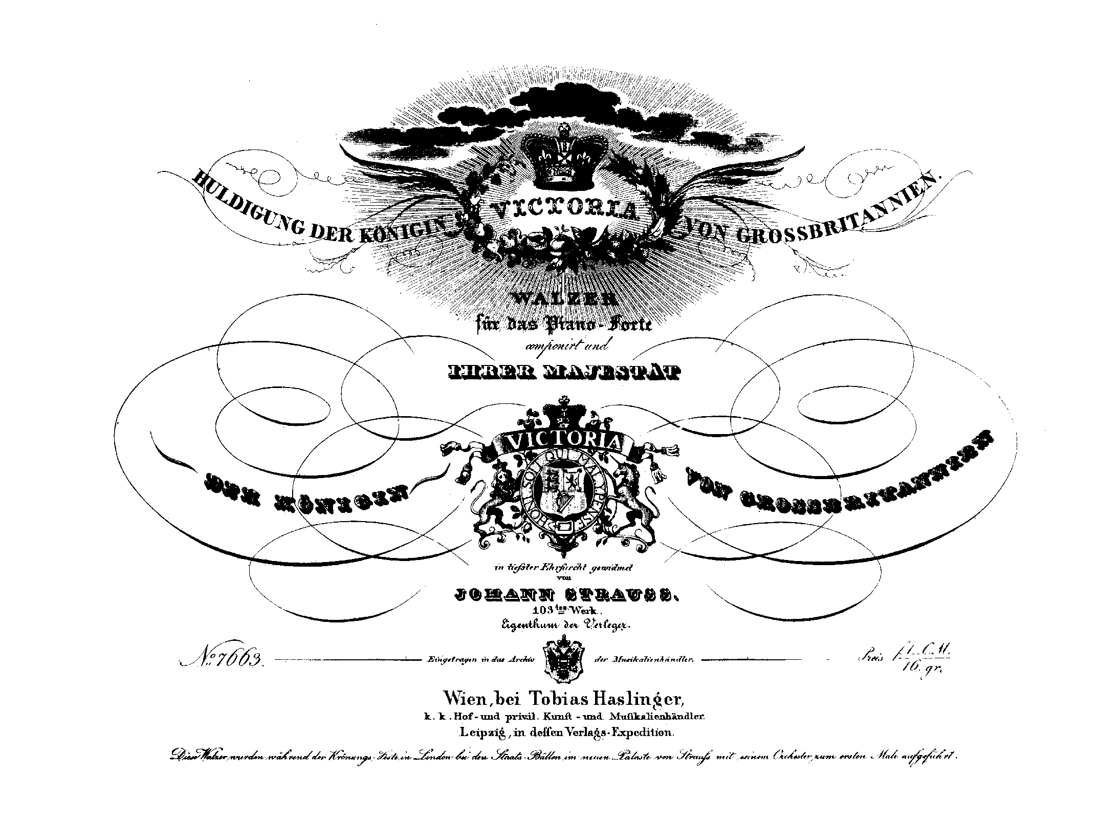 Huldigung der Königin Victoria von Grossbrittanien, Op.103