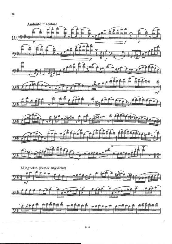 25 Etüden für Kontrabass