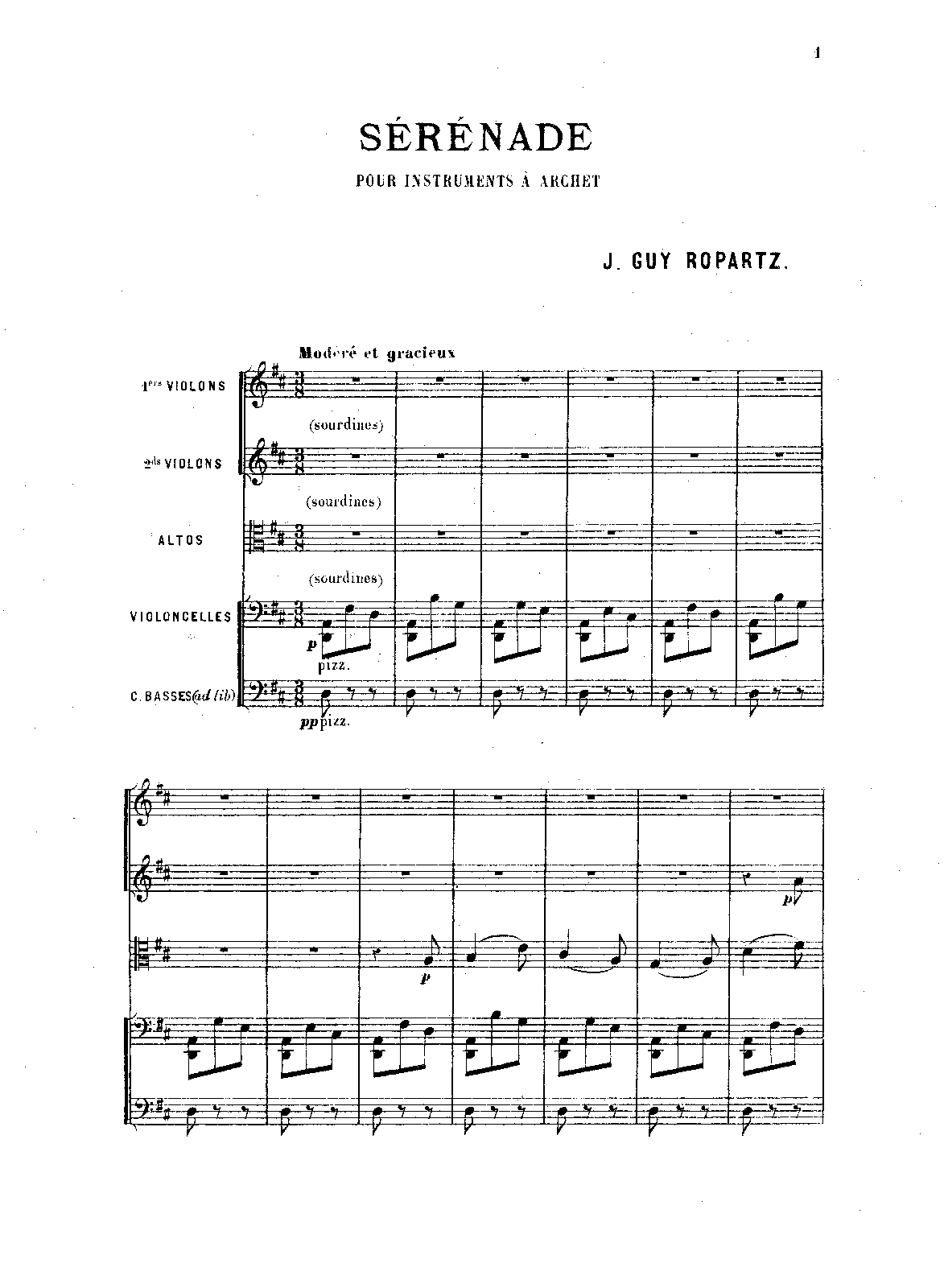 Sérénade pour instruments à archets (Ropartz, Guy) IMSLP