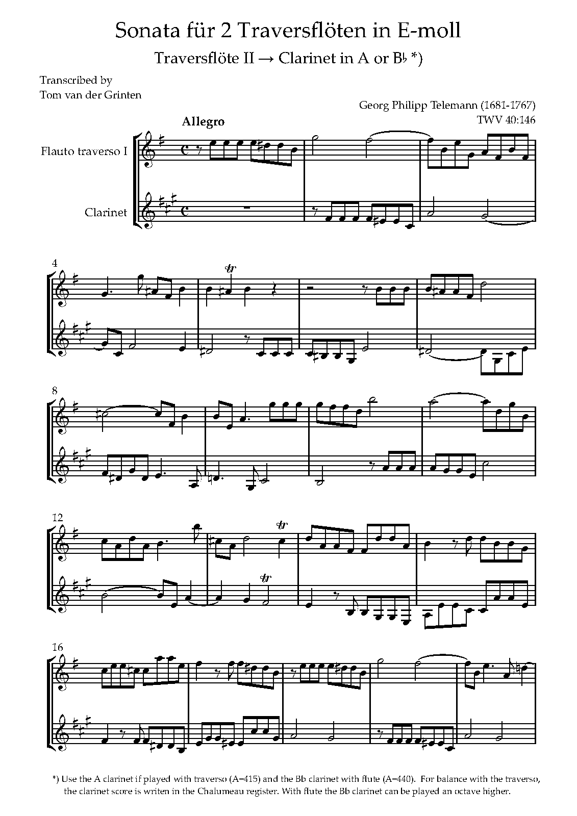 File:PMLP751303-Telemann, TWV 40-146 Duet traverso in E mol. Traverso II - clarinet - Full Score.pdf