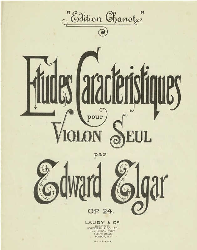 Etudes caractéristiques pour violon seul