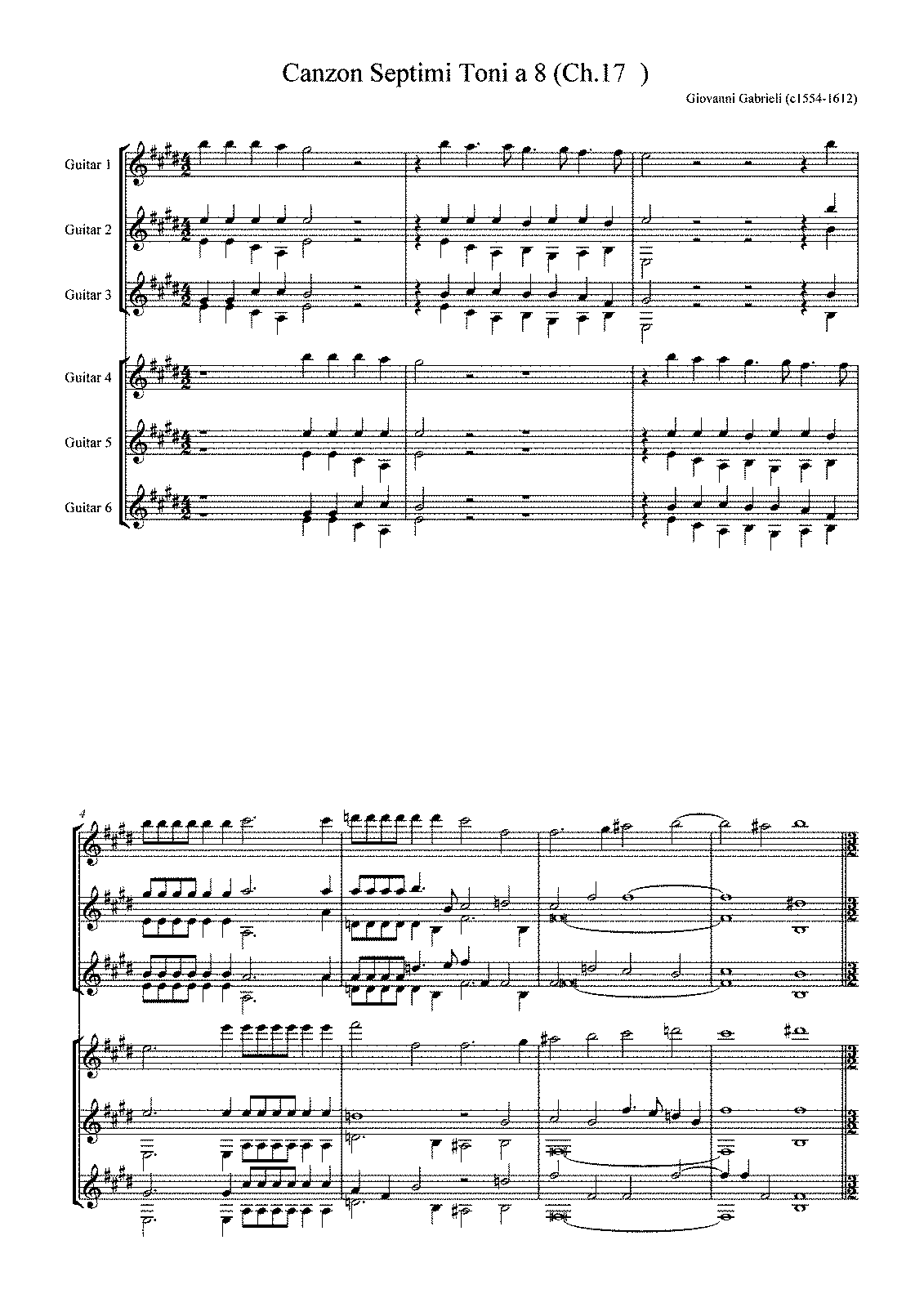 Canzon per sonar septimi toni a 8, Ch.172 (Gabrieli, Giovanni) - IMSLP