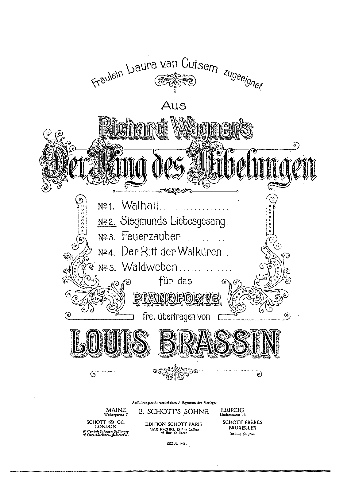 Die Walküre, WWV 86B (Wagner, Richard) - IMSLP: Free Sheet Music PDF ...