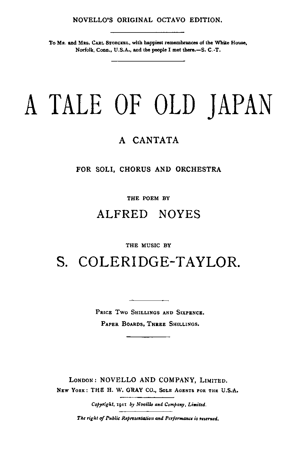 A Tale of Old Japan