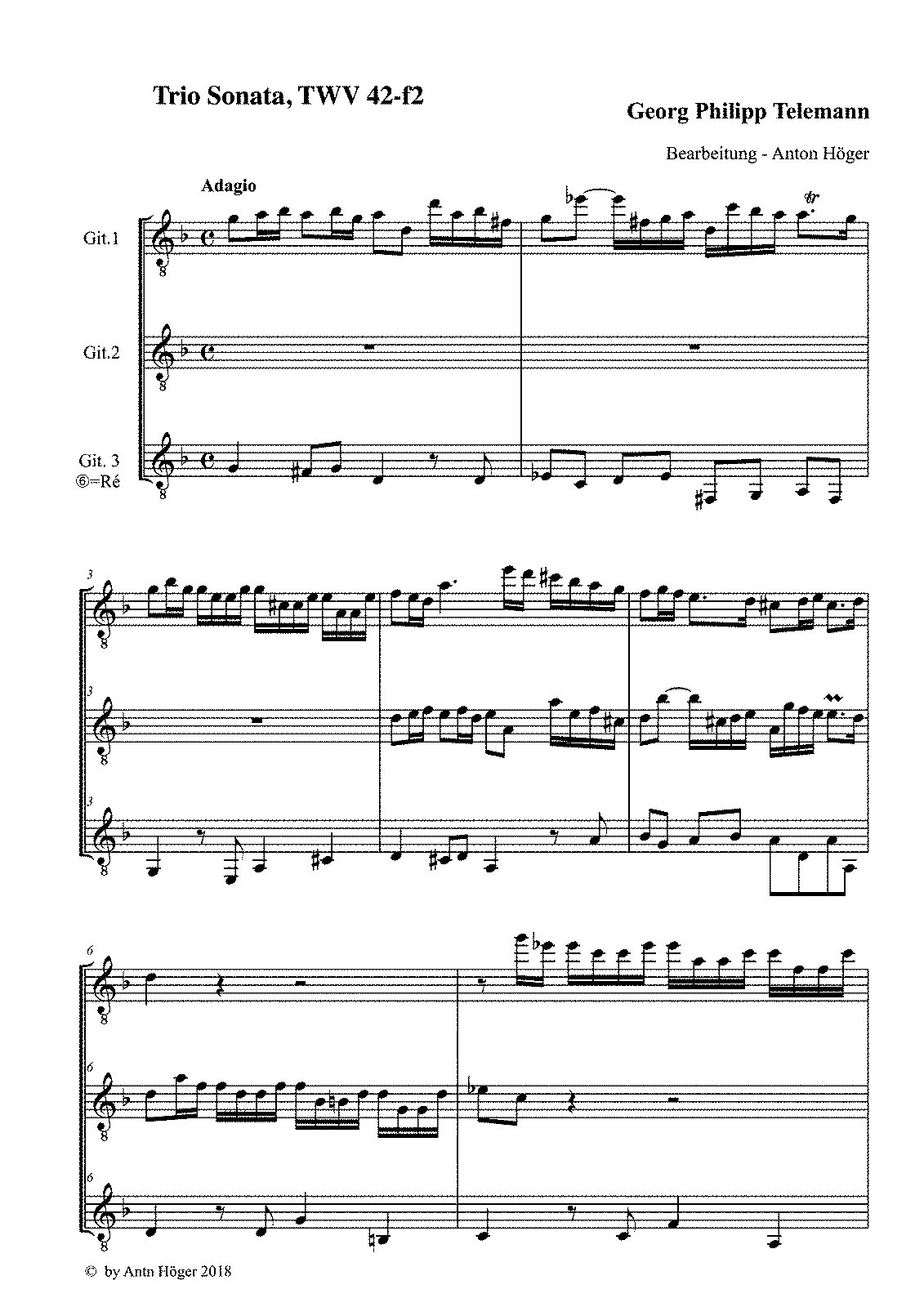 Trio Sonata, TWV 42f2 (Telemann, Philipp) IMSLP