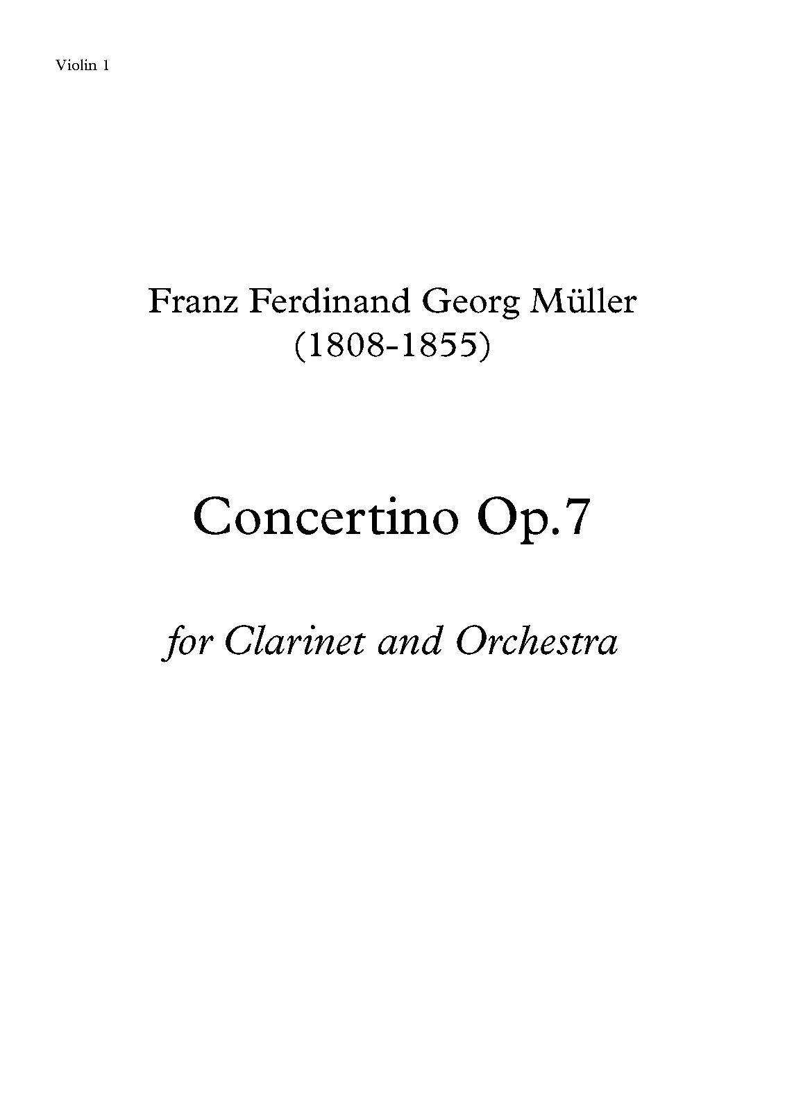 File:PMLP1013326-Georg Müller - Clarinet Concertino Op.7 - Violin 1.pdf