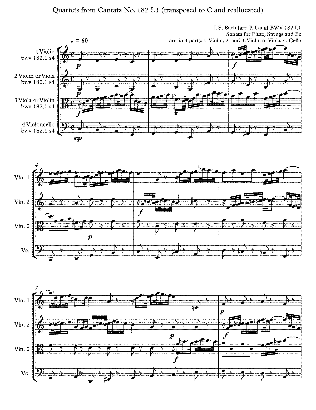 Himmelskönig, sei willkommen, BWV 182 (Bach, Johann Sebastian) - IMSLP ...