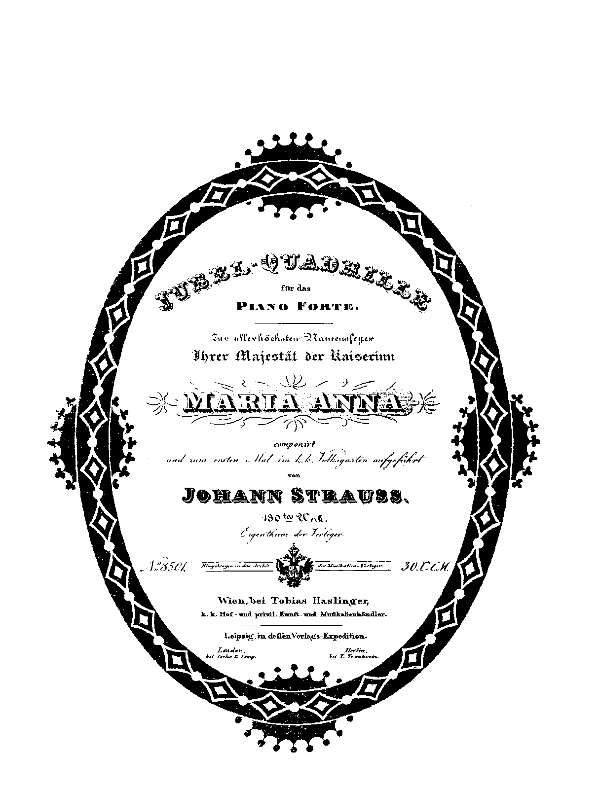 Jubel-Quadrille, Op.130