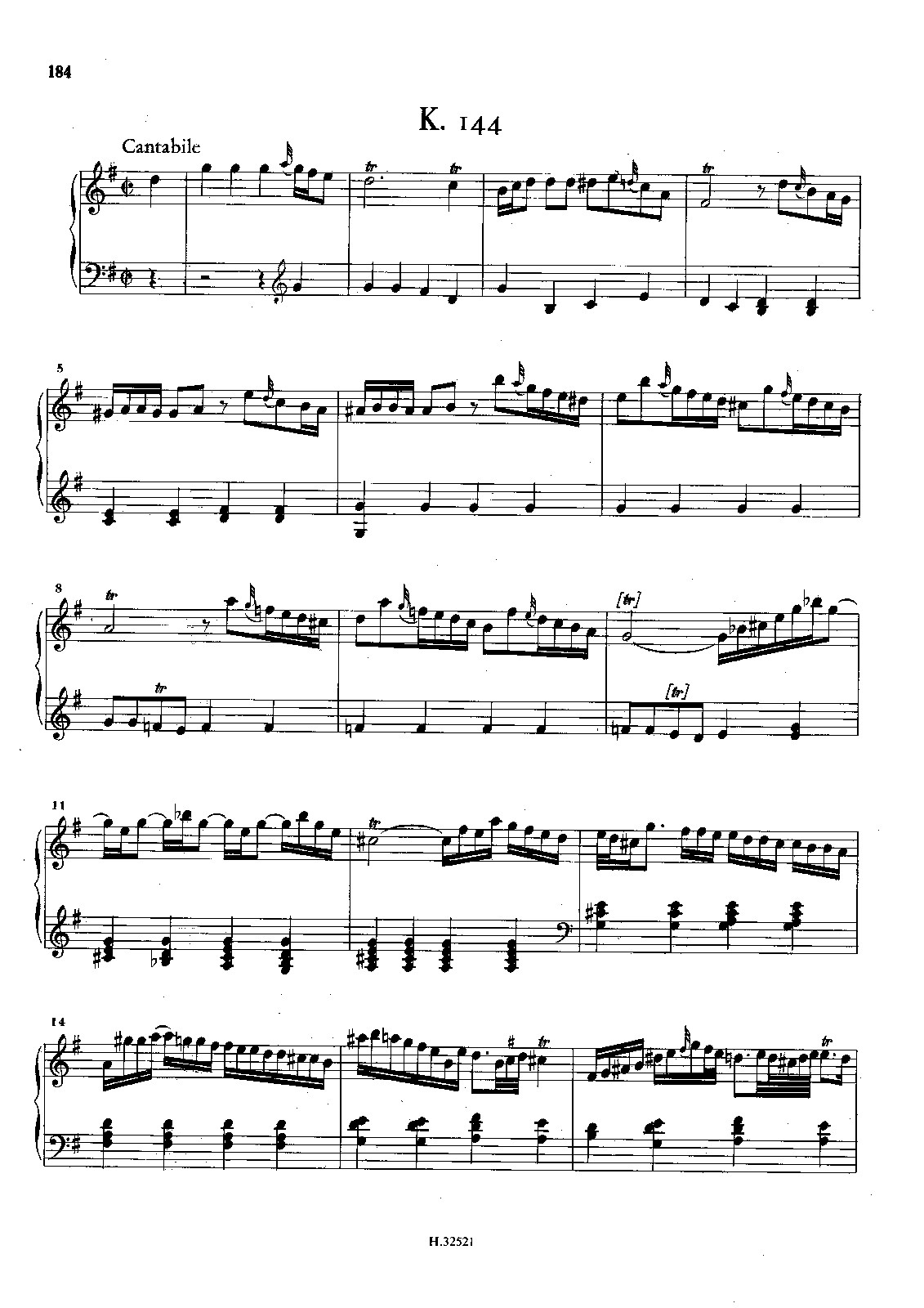 Keyboard Sonata in G major