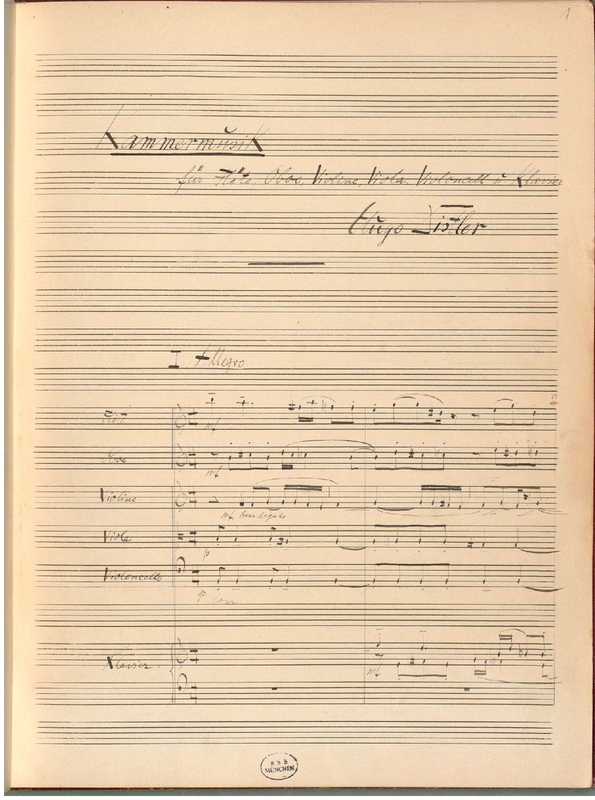 Kammermusik for Flute, Oboe, Violin, Viola, Cello and Piano (Distler