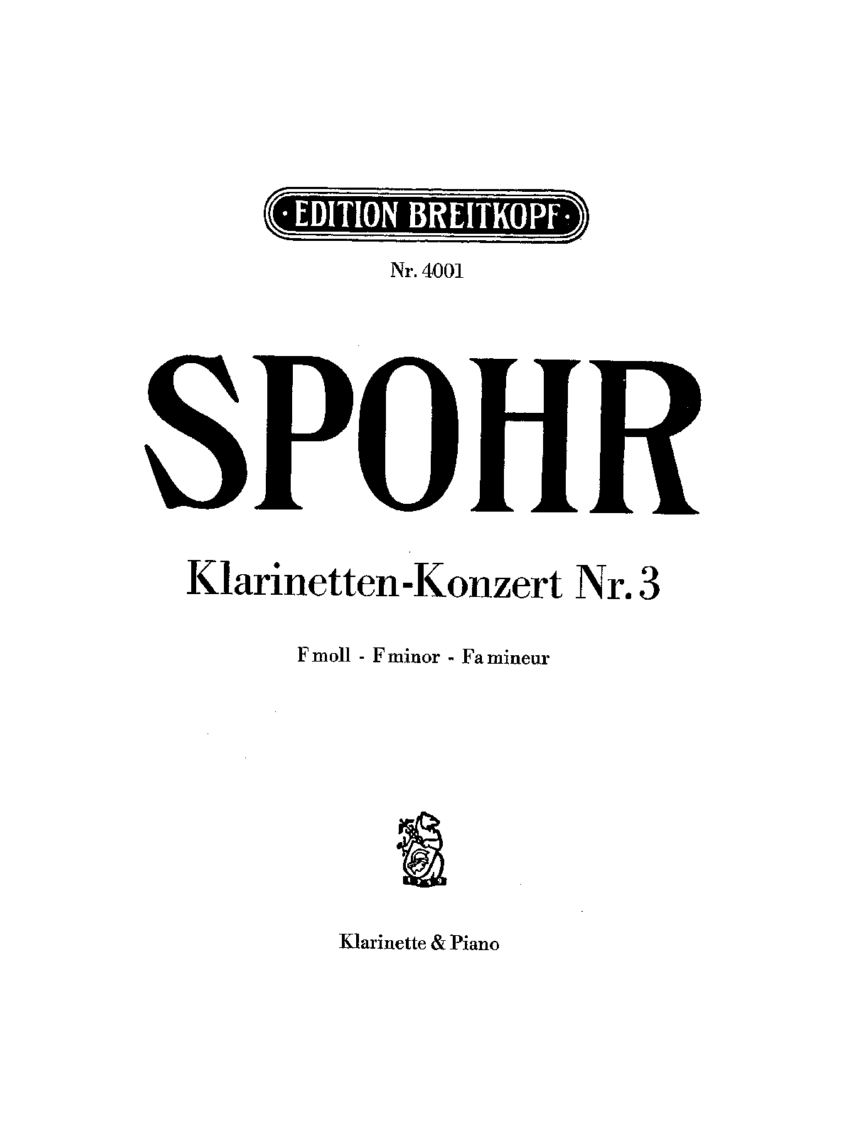 Clarinet Concerto No.3