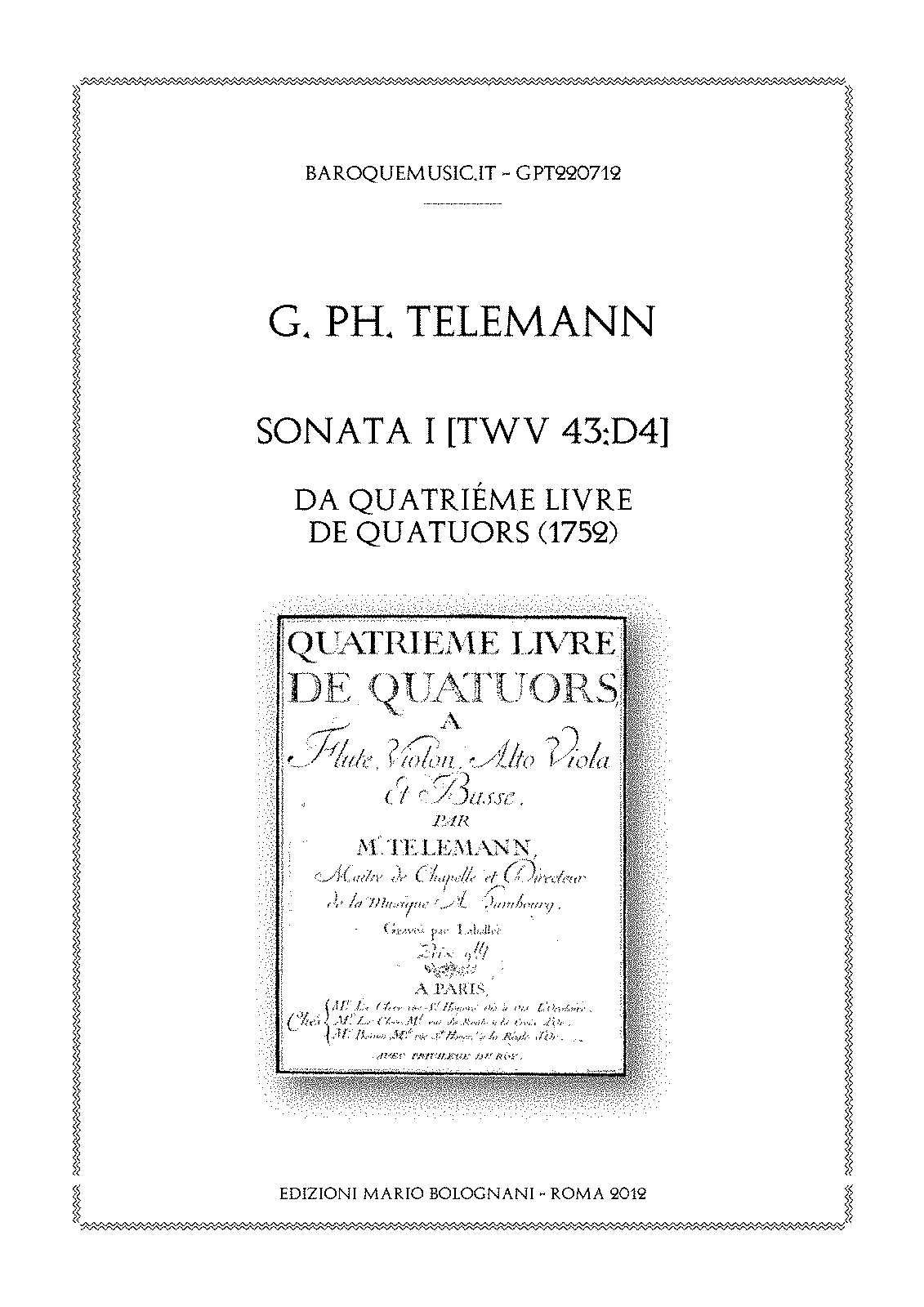 Concerto à 4, TWV 43:D4 (Telemann, Georg Philipp) - IMSLP