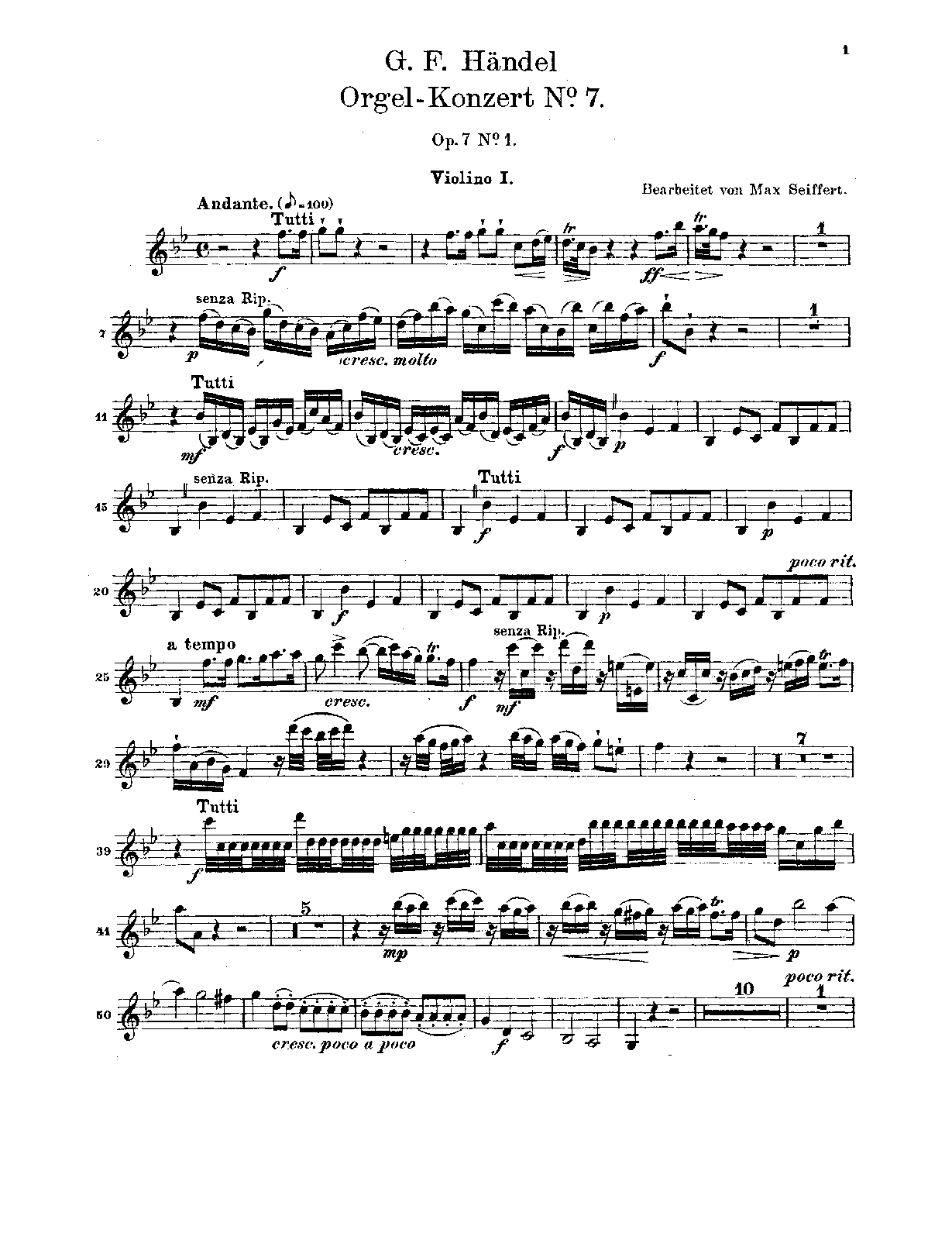 File:PMLP523105-03. HANDEL - ORGAN CONCERTOS OP. 7.1 HWV 306 (SEIFFERT) - Violins I.pdf