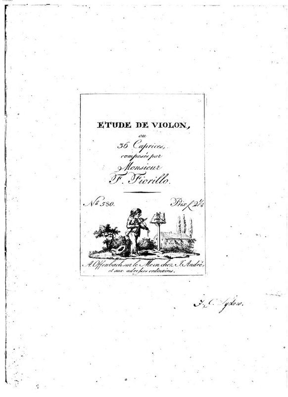 36 Caprices for Violin, Op.3 (Fiorillo, Federigo) IMSLP Free Sheet