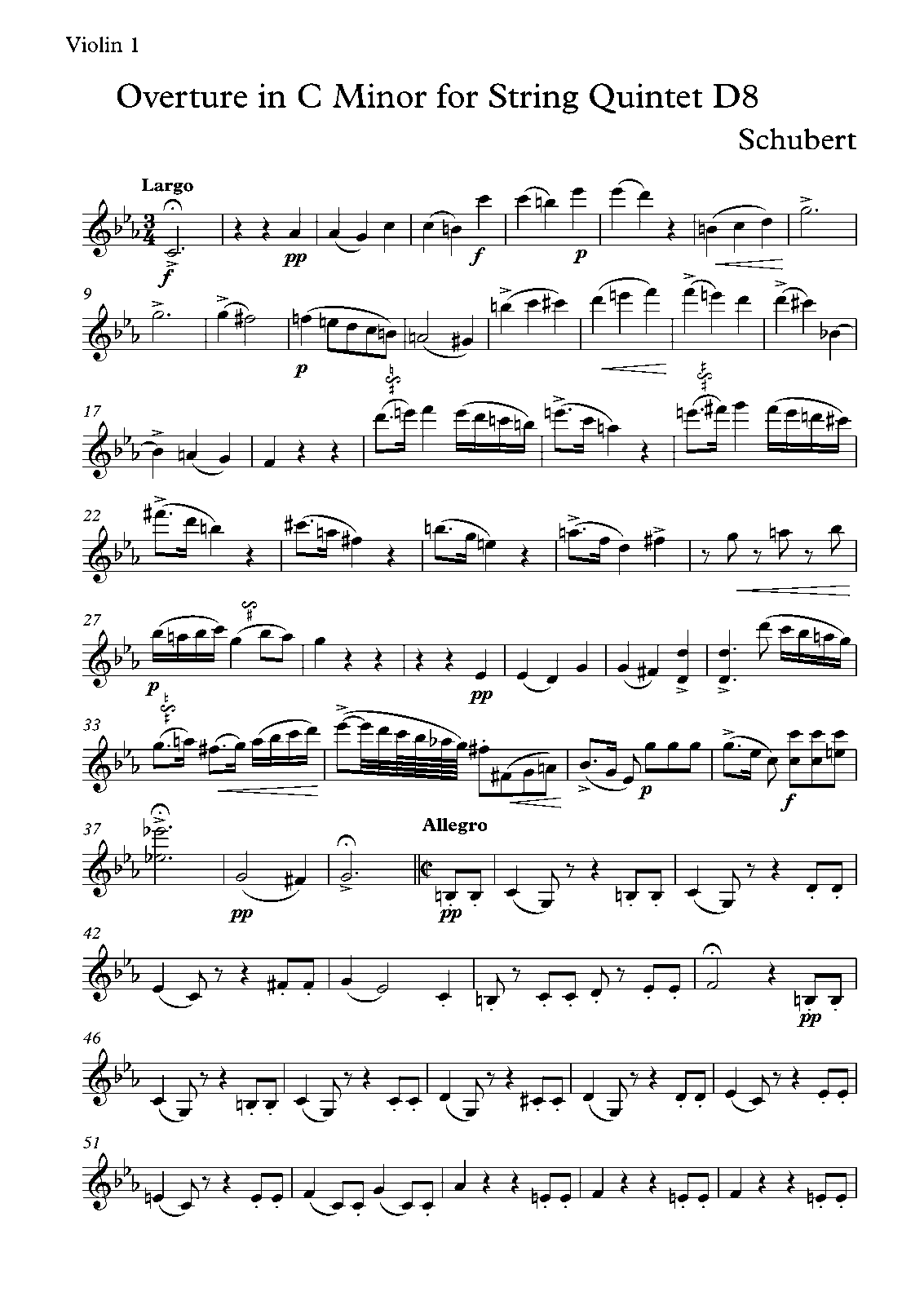 Overture c minor D8 - Viola 1