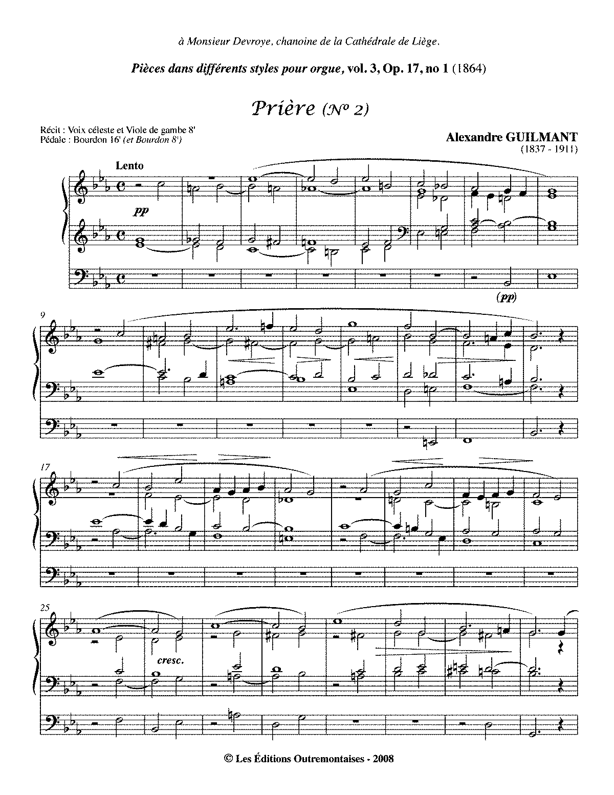 Pièces Dans Différents Styles (Guilmant, Alexandre) - IMSLP: Free Sheet ...