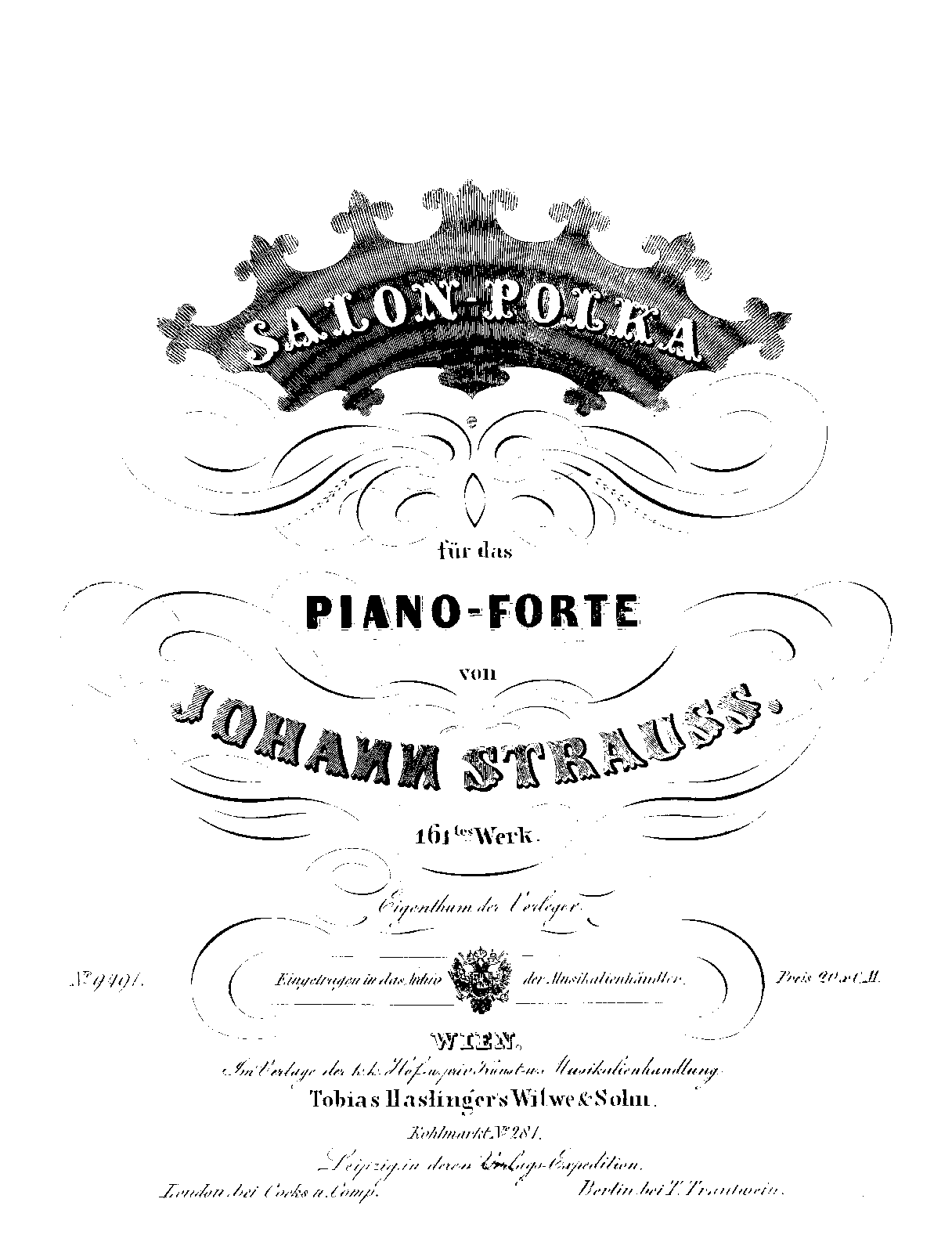 Salon-Polka, Op.161