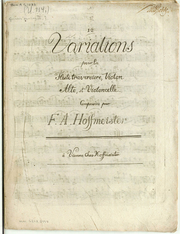 12 Variations for Flute and Strings