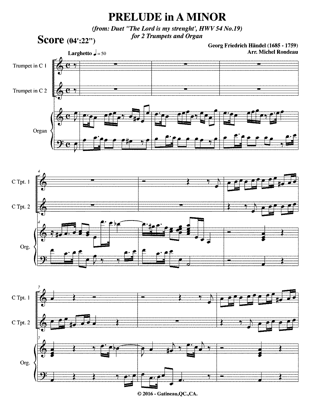 Israel in Egypt, HWV 54 (Handel, George Frideric) - IMSLP: Free Sheet ...