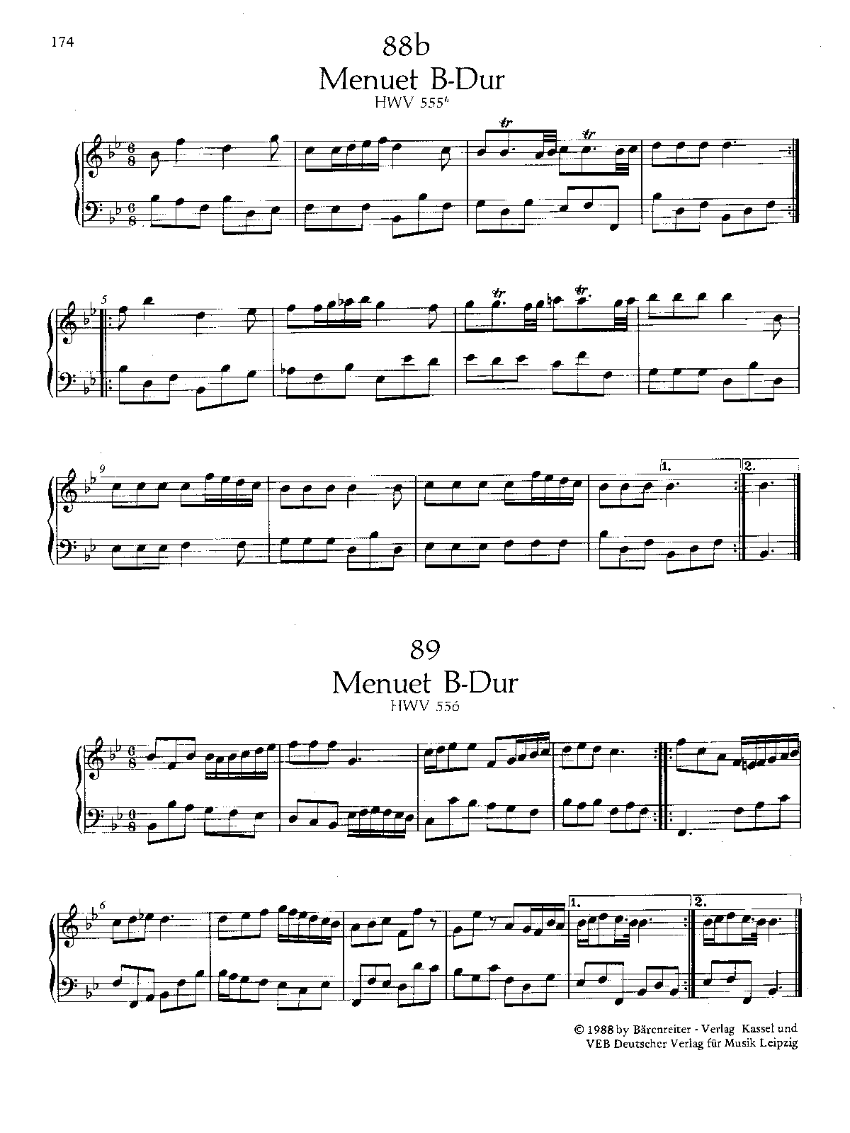 Minuet in B-flat major