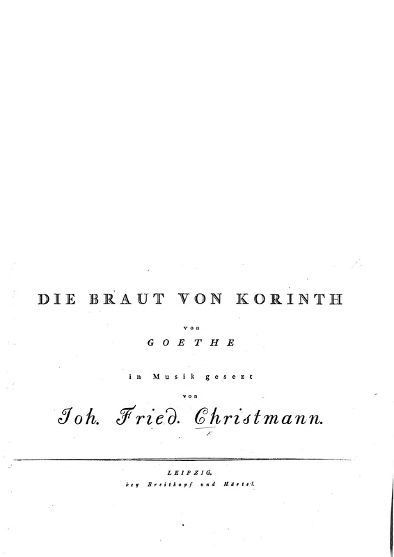 Die Braut von Korinth (Christmann, Johann Friedrich) IMSLP