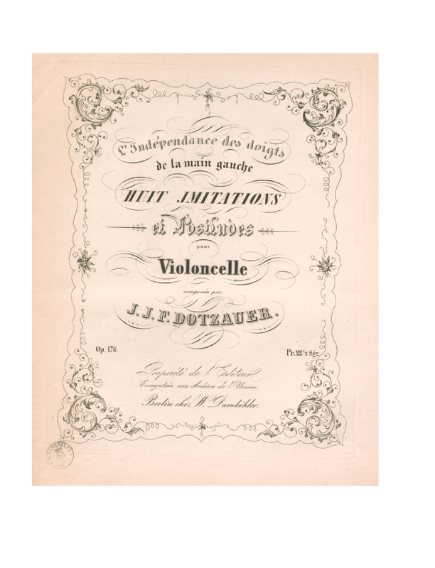 8 Imitations et postludes