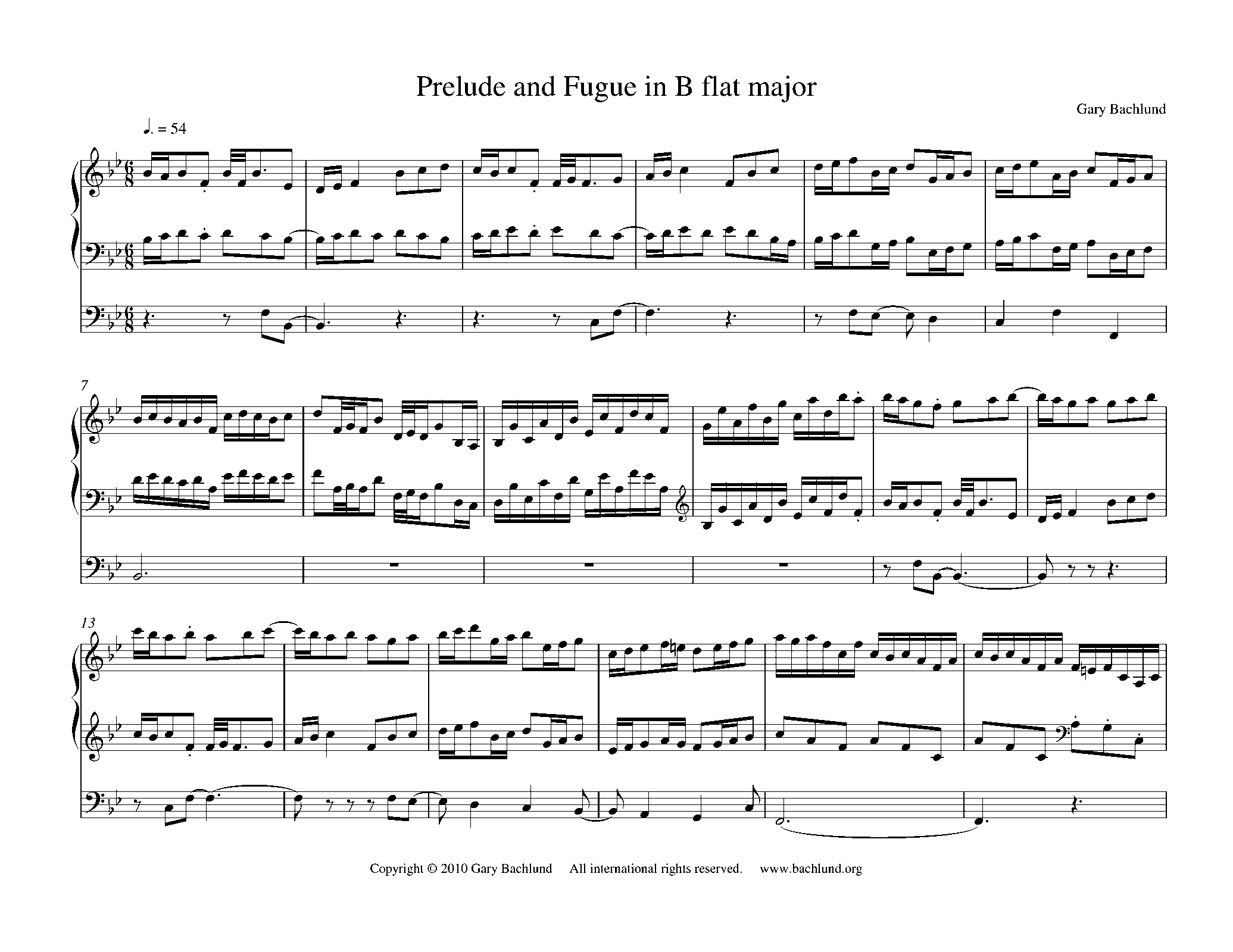 prelude and fugue in b flat major piano prelude and fugue in b flat major piano