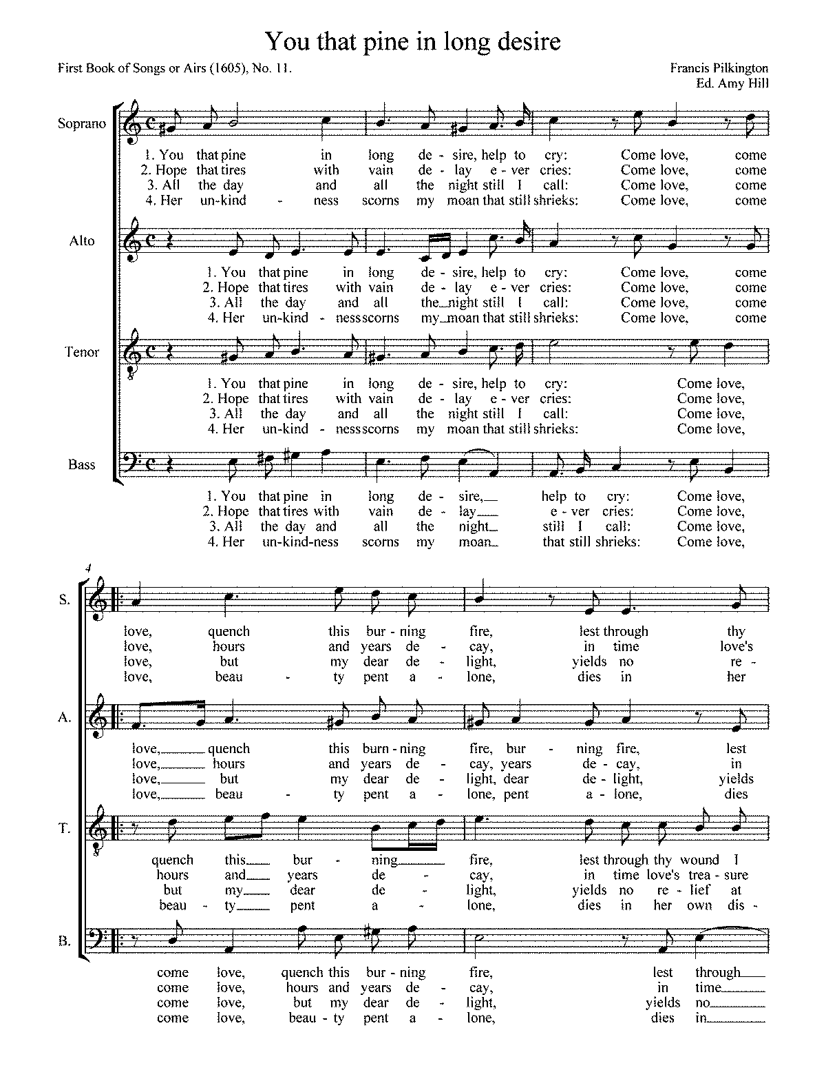 You That Pine in Long Desire (Pilkington, Francis) - IMSLP