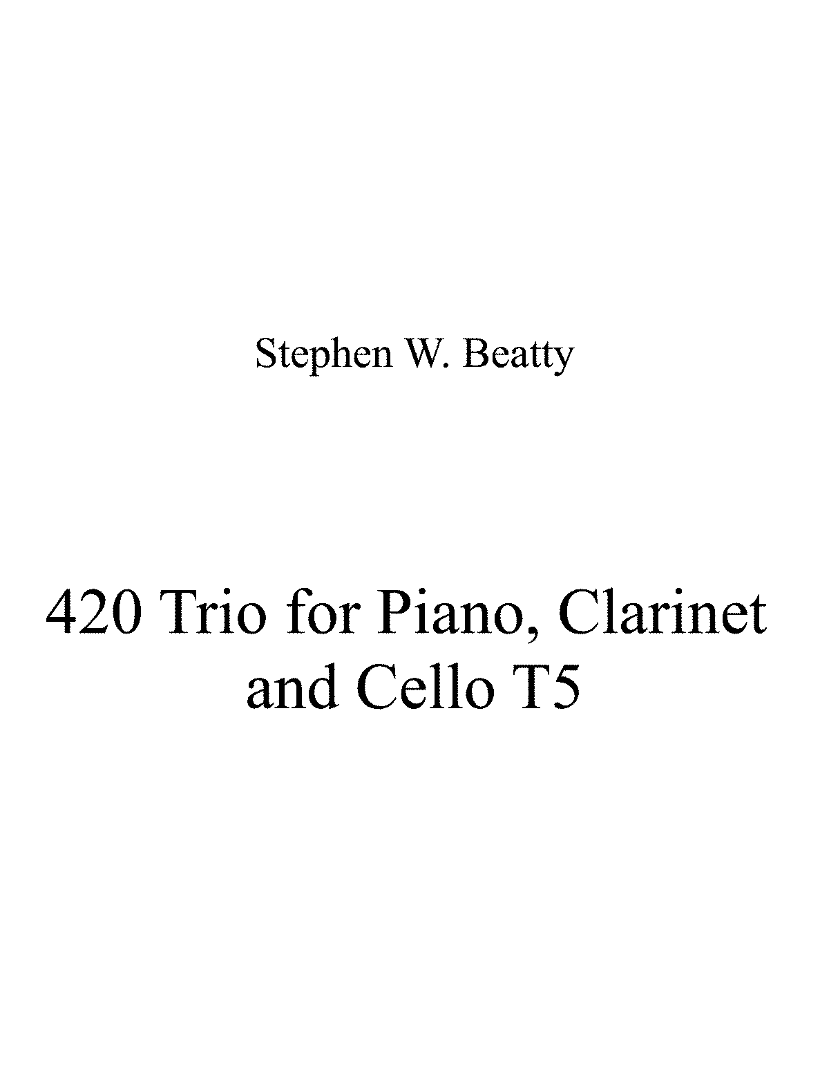 clarinet cello piano trio repertoire