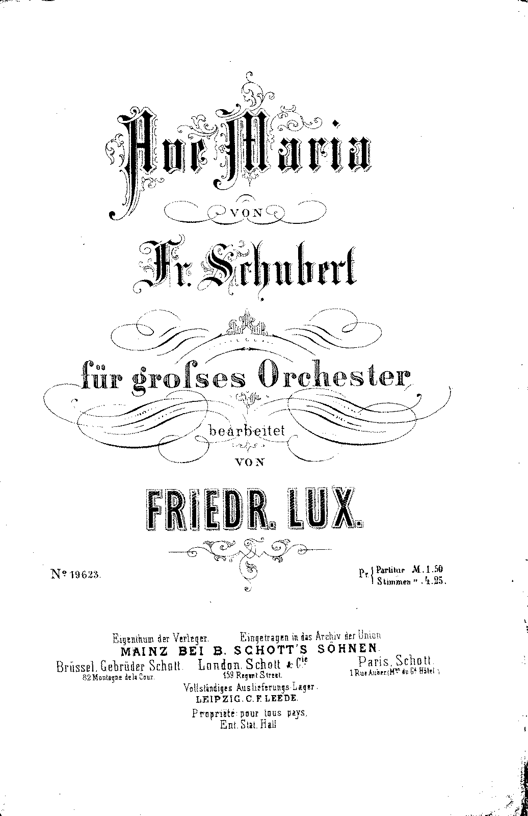 Ave Maria, D.839 (Schubert, Franz) - IMSLP: Free Sheet Music PDF Download