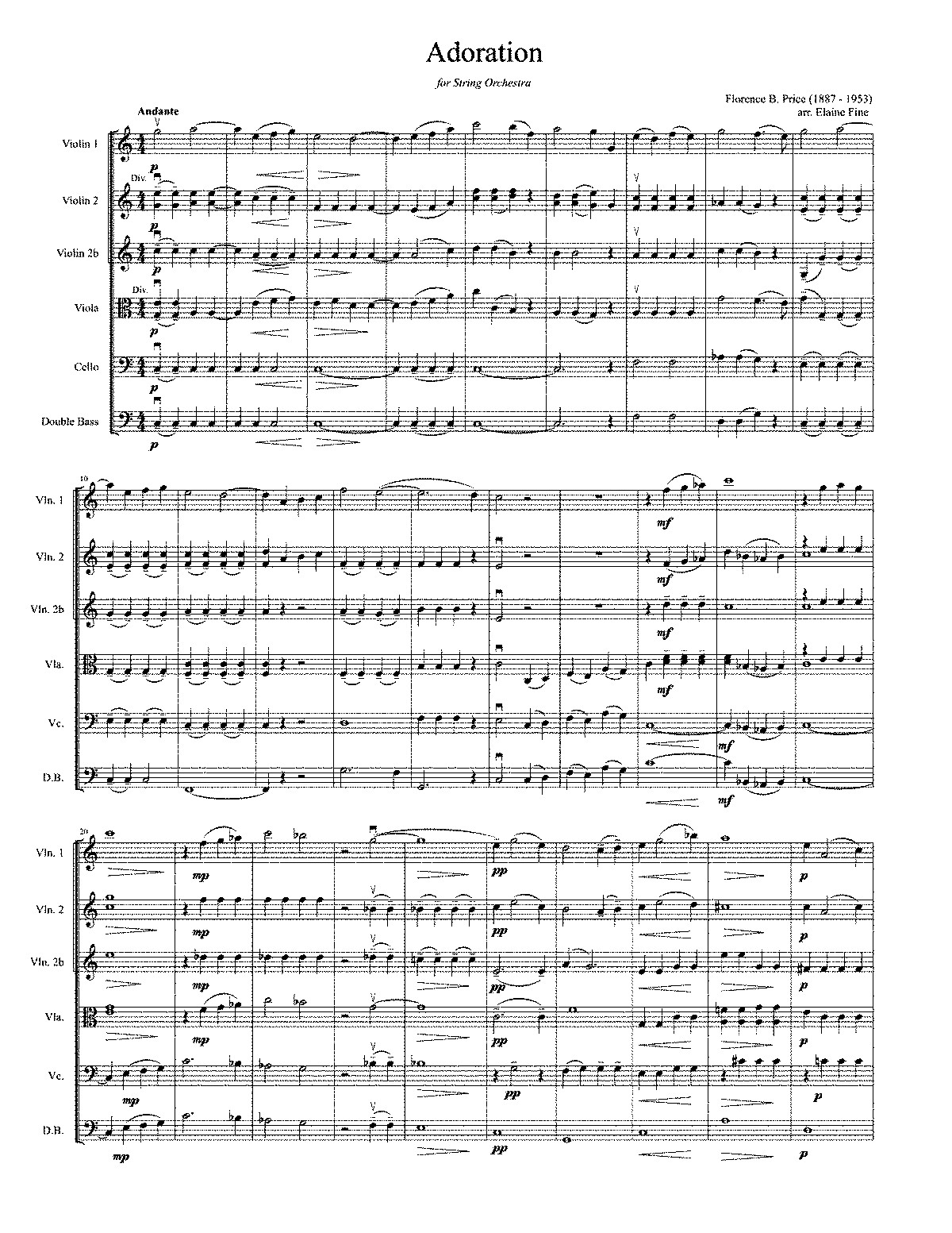 Adoration (Price, Florence) - IMSLP: Free Sheet Music PDF Download