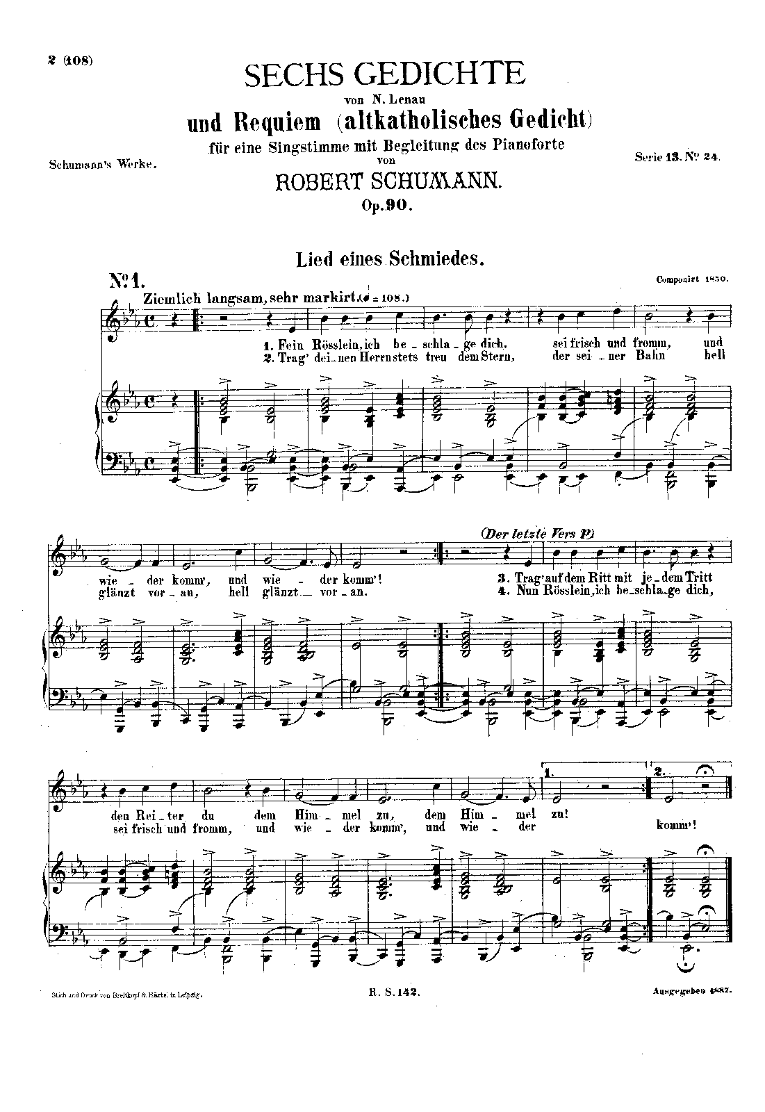 6 Gedichte von N. Lenau und Requiem