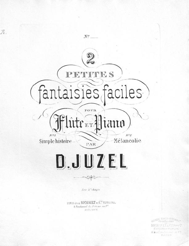 Deux petites fantaisies faciles