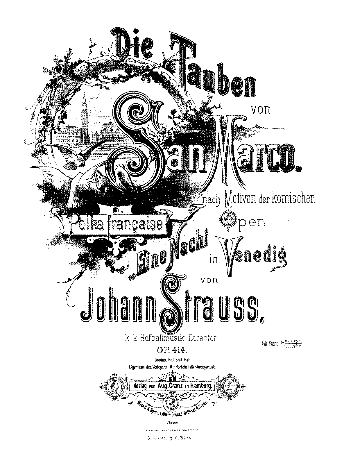 Die Tauben von San Marco, Op.414