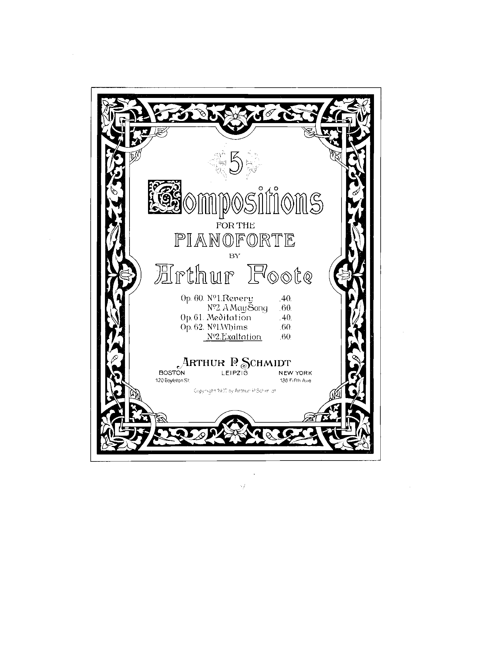 2 Piano Pieces, Op.62