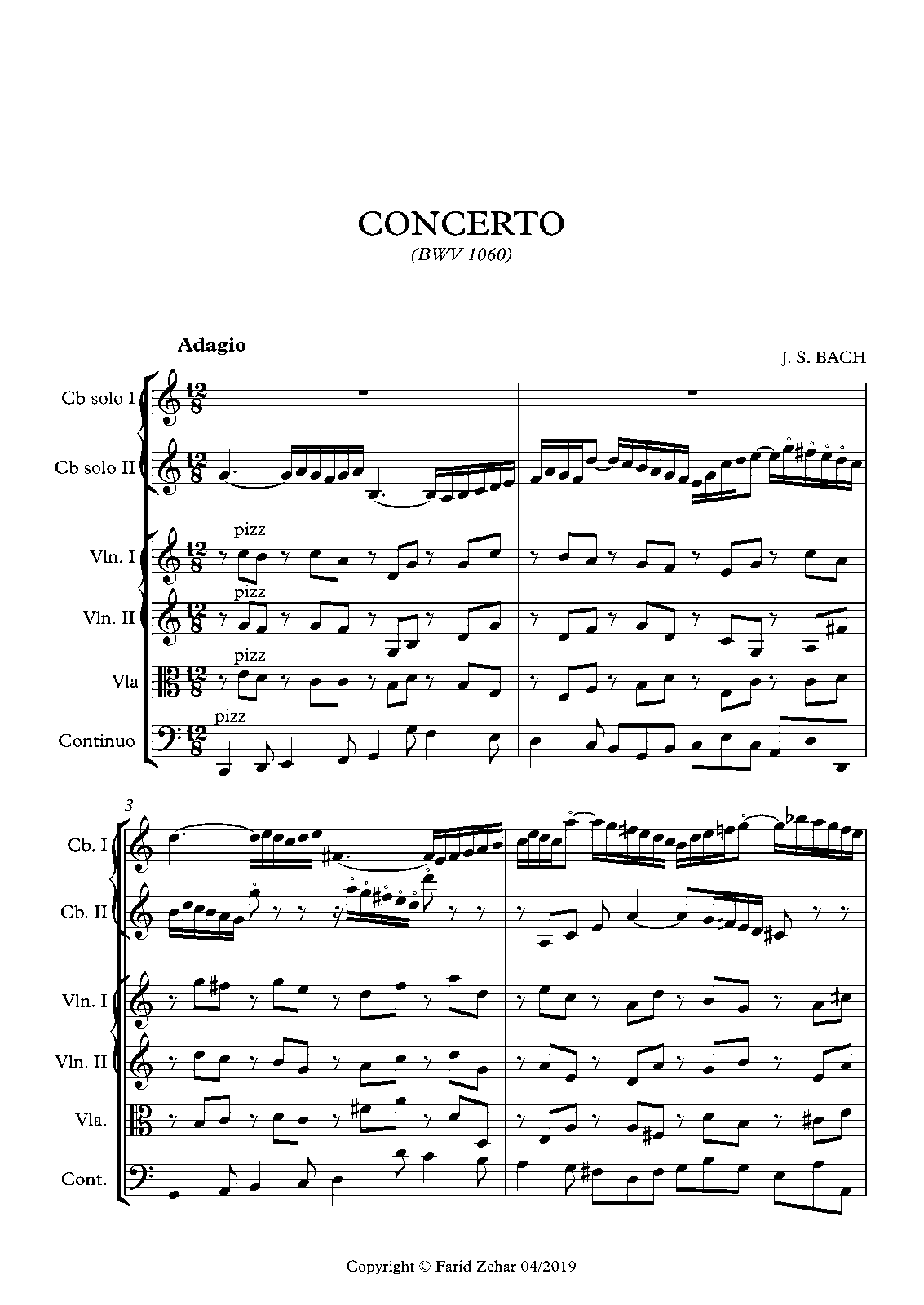Concerto For 2 Harpsichords In C Minor Bwv 1060 Bach Johann Sebastian Imslp Free Sheet Concerto For 2 Harpsichords In C Minor Bwv 1060 Bach Johann Sebastian Imslp Free Sheet