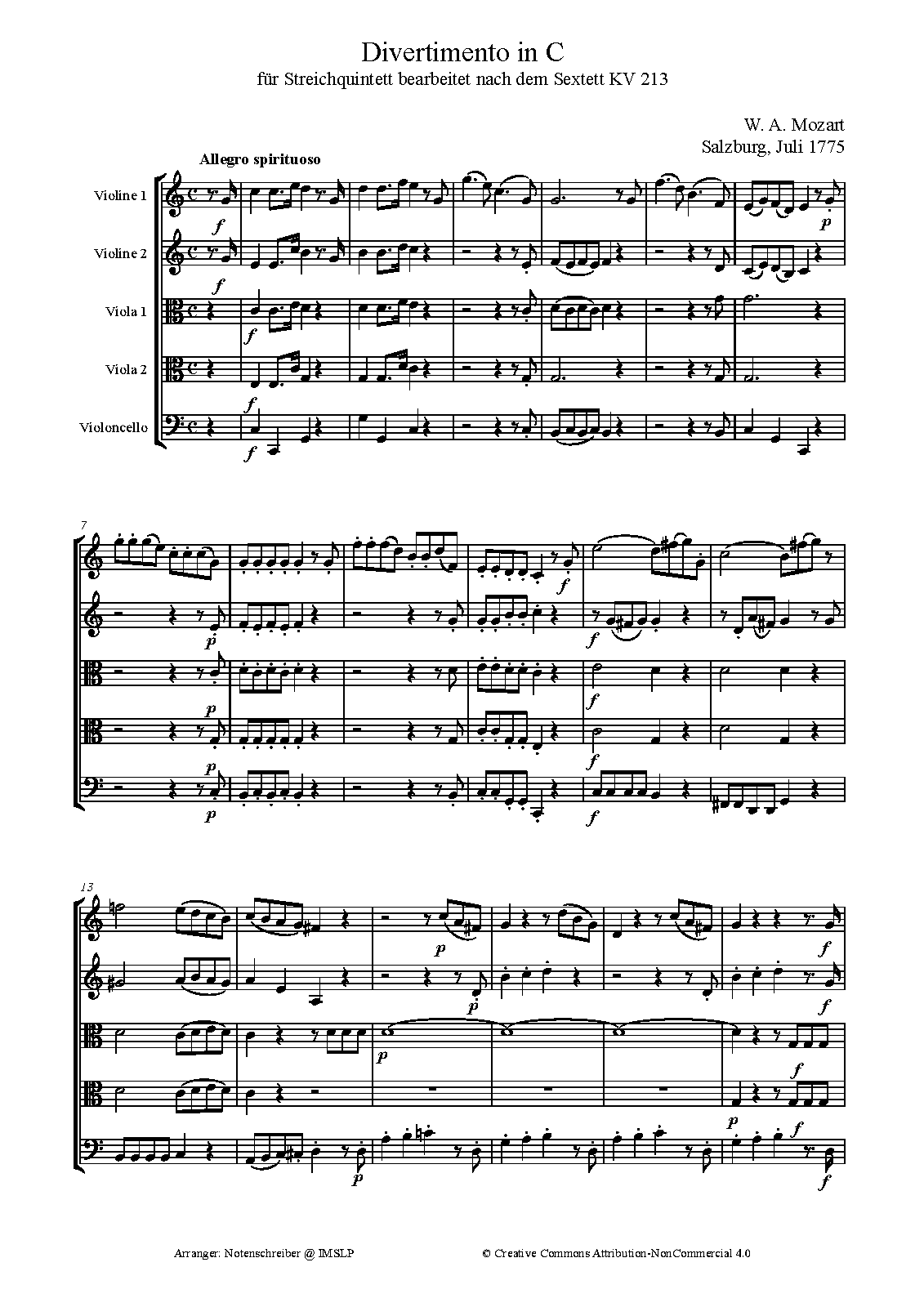 Divertimento in F major, K.213 (Mozart, Wolfgang Amadeus) IMSLP