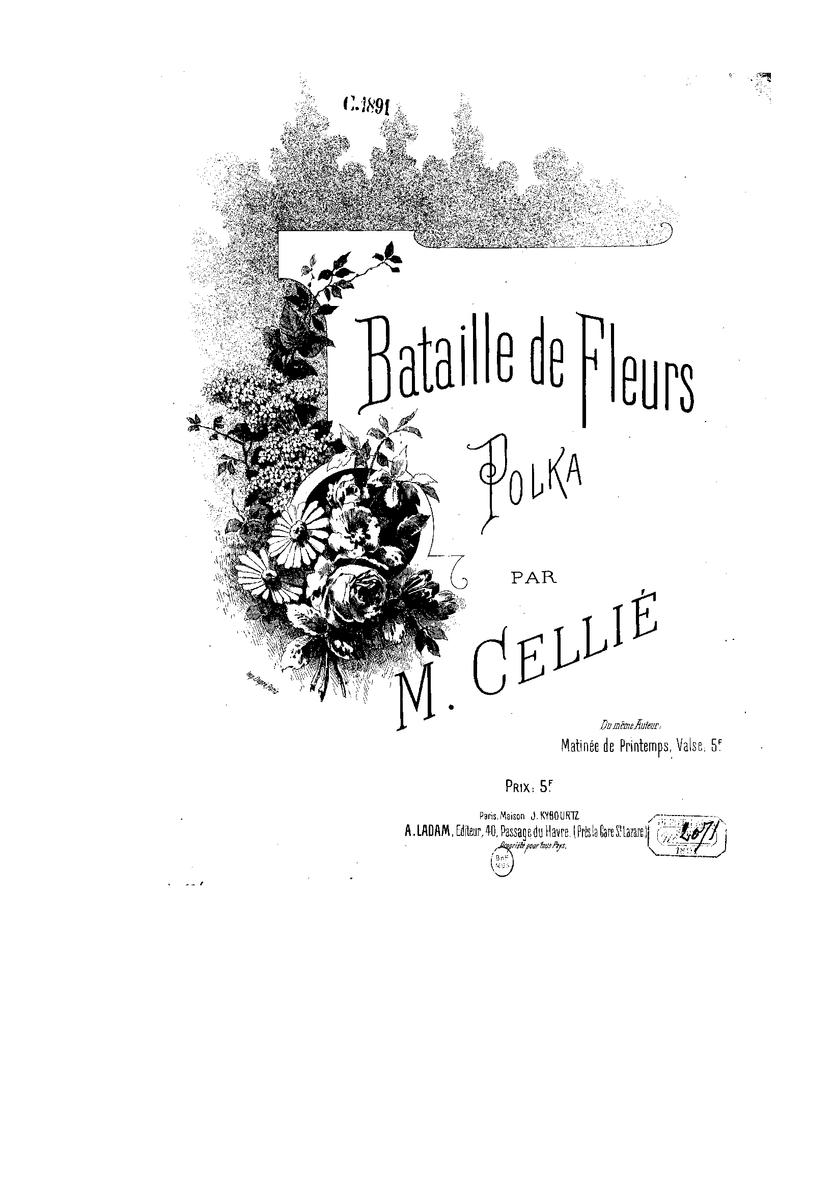 Bataille de fleurs (Cellié, M.) IMSLP