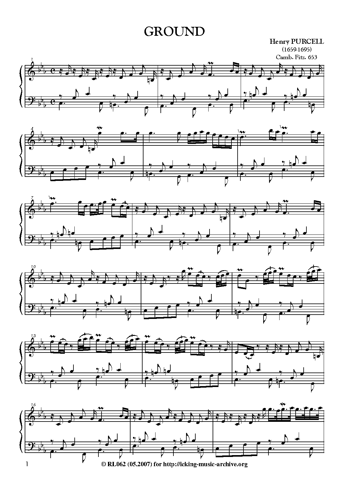 Ground in C minor, ZD 221 (Purcell, Henry) IMSLP