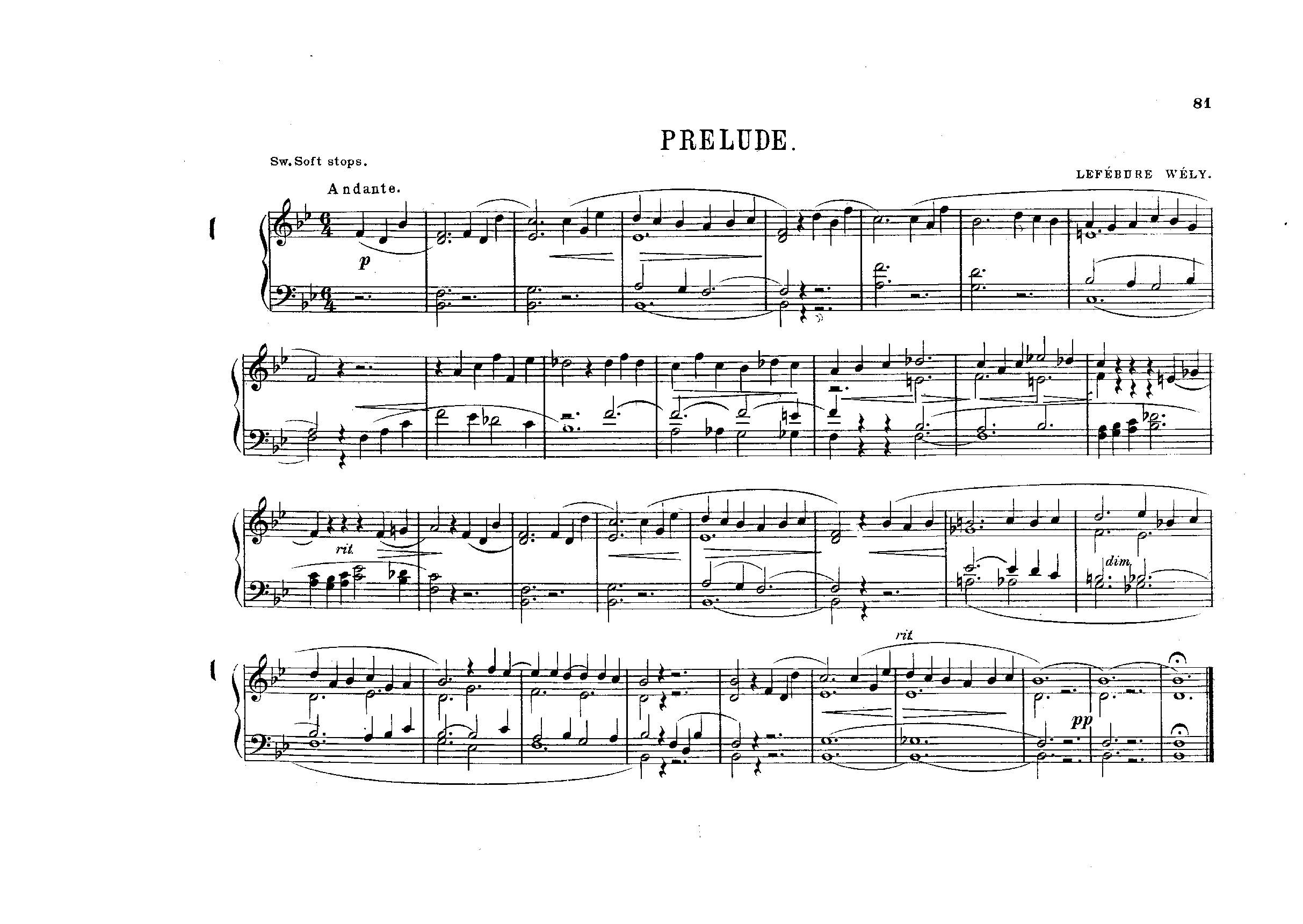 2 Preludes in B-flat major