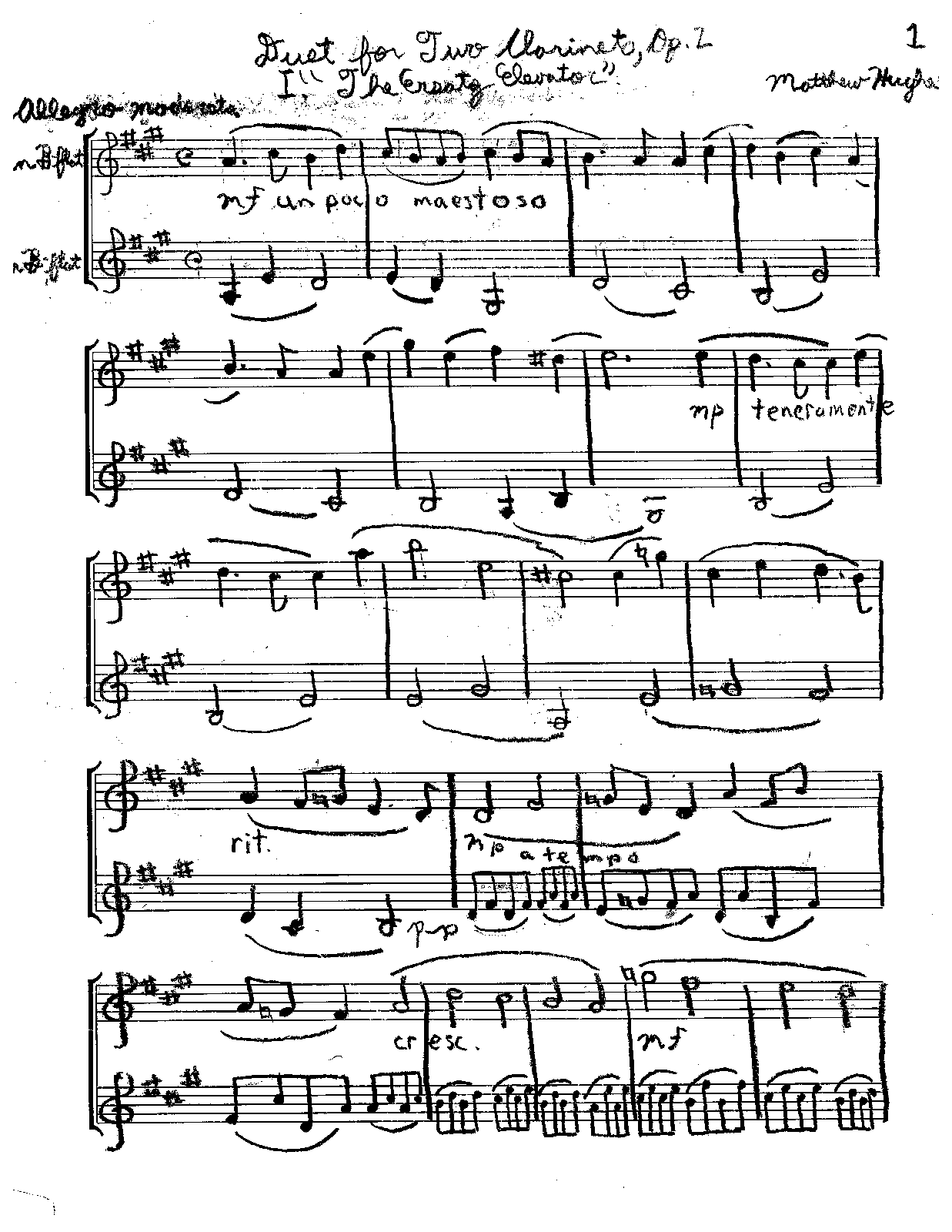 Collection for Duet (Ottaviano Pseudonym) IMSLP